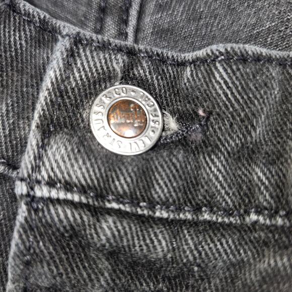 Levis Vintage Silvertab Black Denim Jeans Size 32x33 - Picture 7 of 14
